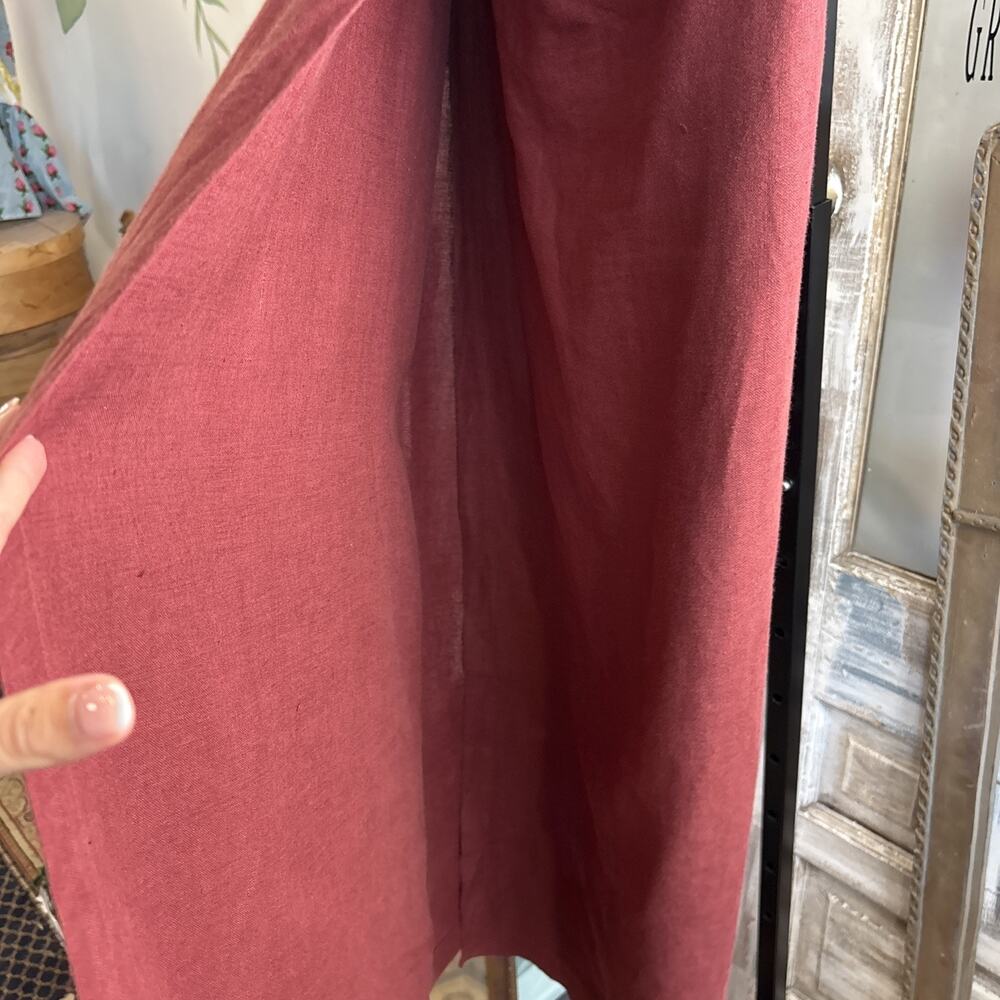 Eileen Fisher Maroon Skirt Size 1 (S/M) - Picture 8 of 10